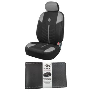 روکش صندلی خودرو آپکس کد R03  مناسب برای پژو 206 به همراه روکش فرمان